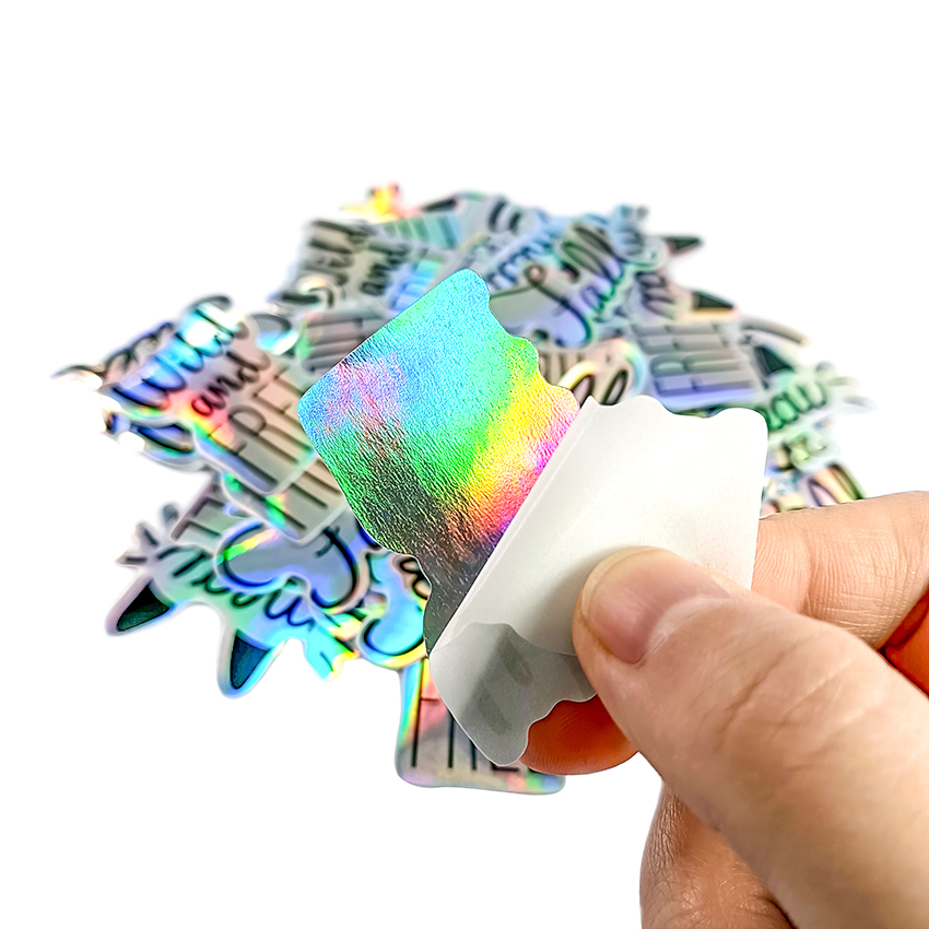 Waterproof Glossy Shiny Overlay Hologram Sticker Label PVC Shiny Stickers -  China Shiny Stickers, PVC Shiny Stickers